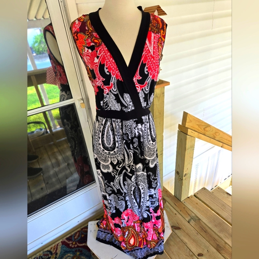 Eliw McCarthy Vibrant Paisley Print Dress 292